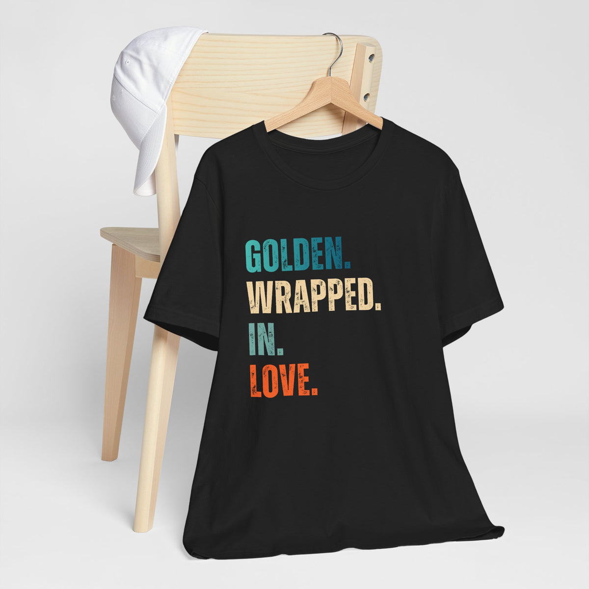 Golden Retriever Wrapped in Love Shirt – Cute Dog Lover Tee, Golden Gift